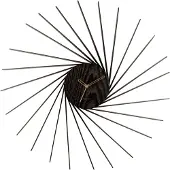 Karlsson - Wanduhr Helix - Schwarz - Ø68cm