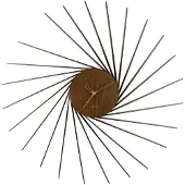 Karlsson - Wanduhr Helix - Dunkel Holz - Ø68cm