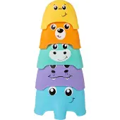 Playgro Tiere stapeln Aktivitätsspielzeug, Babyspielzeug