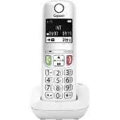 Gigaset A605A - analoges Heimtelefon mit Anrufbeantworter - einfache Bedienung - beleuchtete Tasten - weiß
