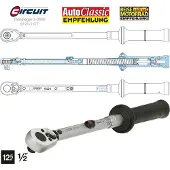 Hazet 6122-1CT, Klick-Drehmomentschlüssel, Mechanisch, 1/2", 40 - 200 Nm, 2%, Schwarz, Blau