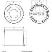 EVN ALG54131525 schwarz LEDAnbauDownlight IP54 CCT13W 230V, Abstr 60, dimmbar