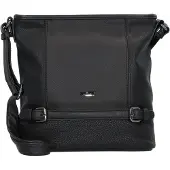 Tom Tailor Hobo "Juna" aus soft genarbtem ledrigen Material mit glänzenden Metall-Accessoires