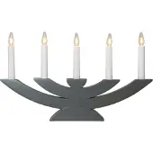 Star Trading LED Tischleuchte Navida in Dunkelgrau 5x 3W