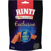 Rinti Singlefleisch Exclusive Snack Ross Pur 12x50 g