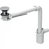 Geberit Waschbeckenablauf/ Raumsparsiphon für eine Standarmatur, 152.072.21.1