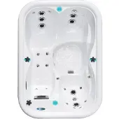 Devee Whirlpool Teneriffa Nord, 214x154x85 cm, 3 Personen, 26 Hydrotherapie-Düsen, LED