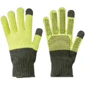 Giro Fahrradhandschuh Giro Merino Knit Wool Grey Lime-S / M