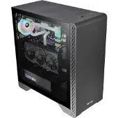 Thermaltake S300 TG, Midi Tower, PC, Schwarz, ATX, micro ATX, Mini-ITX, SPCC, Gaming