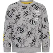 Hummel hmlMAYA AOP CREWSUIT - GREY MELANGE - 74