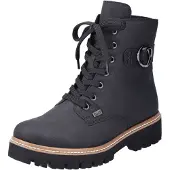 Rieker Z5723-00 Damen, Boots, Synthetik, Schwarz, Warmfutter - Damenschuhe Modische Stiefelette / Boots, Schwarz, synthetik (riekertex wasserabweisend), absatzh&oumlhe: 20 mm