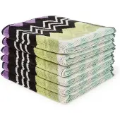 Missoni Gesichtshandtuch Giacomo Orange (Set von 6 Stück)