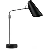 Northern Birdy Tischleuchte Swing Black/Steel - , Birdy Swing, Schwarz, für Wohnzimmer, Metall, Design