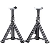 VOREL Achsständer 2 Stück - 2 Tonnen Tragfähigkeit - Hubhöhe: 280 - 370 mm