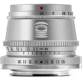 TTArtisan 35 mm ƒ/1.4 Fuji-FX-Mount Silber