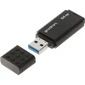 Goodram UME3, 64 GB, USB Typ-A, 3.2 Gen 1 (3.1 Gen 1), 60 MB/s, Kappe, Schwarz