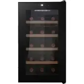 Cavin Freistehender Weinkühlschrank - Northern Collection 15 Black | Peltiertechnologie | Kapazität 15 Flaschen | Glastür mit UV-Schutz | leise