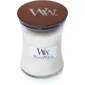 Woodwick Duftkerze Inselkokosnuss mini Sanduhrform
