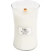Woodwick White Teak 609g Kerze