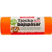 Dogman Dicke Kotbeutel mit Bindegriff 50 Beutel Orange