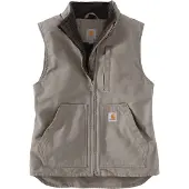 Carhartt Weste Sherpa Lined Mock Neck Vest Damen Brown-XL