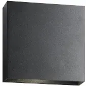 LIGHT-POINT Compact W3 LED-Wandleuchte, schwarz, Up/Down - , dimmbar, Schwarz, für Wohnzimmer, Aluminium