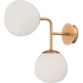 Maytoni Wandleuchte Erich E14 dimmbar in Messing 2-flammig