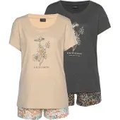Vivance Active Shorty in grau-geblümt, sand-geblümt | Gr.: 32/34