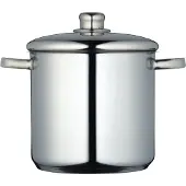 Masterclass MCSTPOT20 20CM Stockpot S/S Kochtopf inkl. Deckel, Edelstahl, 20 cm Durchmesser, Induktionsherd-geeignet
