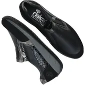 Rieker Slipper schwarz in Gr. 39