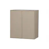 Vtwonen Kleiderschrank Daily Closet Kiefer lackiert, modern mit Push-to-Open, dakargrau und hellgrau, 110x100 cm