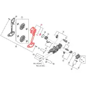 Shimano Montage der äußeren hinteren Umwerferplatte RD-M8120
