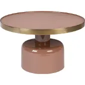Zuiver Glam Couchtisch Rund 60 cm Rosa/ Gold