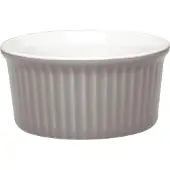 Olympia 12 Stück Pastel Auflaufförmchen grau 14,5cl. 12 Stück, 4 x 9(Ø)cm, Kapazität: 14,5cl