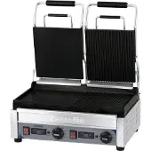 Casselin Panini Grill 2-fach - Premium mixed - Glatt / Gerillt mit Timer CGP2HRBLPT