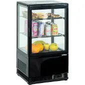 Casselin Mini Kühlvitrine 58L - Schwarz CVR58LN