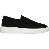 Manfield Schwarze Veloursleder-Loafer mit sportlicher Sohle | Größe 47