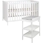 Roba Set inkl. Wickelkommode und Beistellbett, mit Lattenrost, 60 x 120 cm | Gr.: onesize