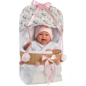 Llorens 74024 Lachende Olivier Puppe pink.pajamas