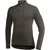 Woolpower Skipullover Unisex Zip Turtleneck 400 Pine Green-L