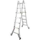 Krause Gelenk-Teleskopleiter, mit 4 x 5 Sprossen