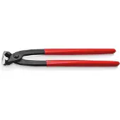 Knipex Monierzange DIN ISO 9242 L.300mm mit Facette schwarz atram. Kopf pol. Ku. überzogen kunststoffget...