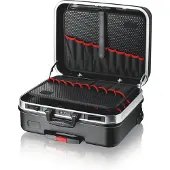 Knipex BIG Basic Move, Werkzeugkasten, Acrylnitril-Butadien-Styrol (ABS), Aluminium, Schwarz, 33 l, 20 kg, Zahlenschloss
