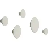 Muuto - Wandhaken 'The Dots' 5er-Set, off-white