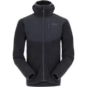 Rab - Warme Fleecejacke - Outpost Hoody M Beluga für Herren - Größe L - Grau