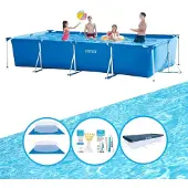 Intex Pool Rectangular Frame 450x220x84 cm - Inklusive Zubehör