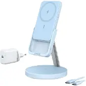 Anker 633 Magnetisches Kabelloses Ladegerät (MagGo) Wolkengrau