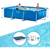Intex Pool Rectangular Frame 300x200x75 cm - Schwimmbad-Paket