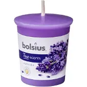 Bolsius TRUE SCENTS, Duftvotivkerze, Französischer Lavendel, , 53/45 mm, Brenndauer ca. 15h, 12 Stück pro Verpackung