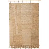 Ferm Living Harvest Wall Teppich Large Natural - , Holz, Stoff / Textil